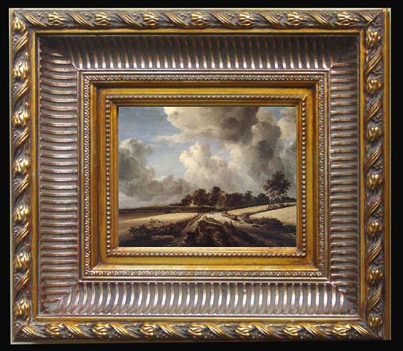 framed  RUISDAEL, Jacob Isaackszon van Wheatfields, Ta024-3